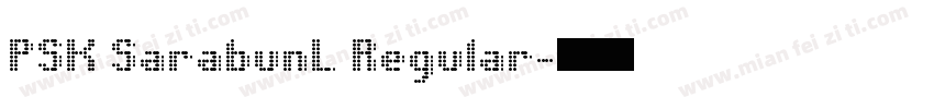 PSK SarabunL Regular字体转换